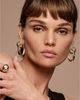 Vrai Vrai Petite Dome Hoop in 14K Yellow Gold, 0.20ctw Round Brilliant Lab Created Diamonds - 3