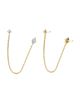 Vrai Vrai Shooting Star Draped Studs, 0.28 ctw Marquise & Round Brilliant Lab Created Diamonds - 3