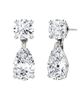 Vrai Vrai Signature Drop Earring in 14K Yellow Gold, 6.0ctw Round Brilliant & Pear Lab Grown Diamonds - 1
