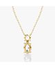 Vrai Vrai Signature Duo Drop Necklace in 14K White Gold, 3.0ctw Round Brilliant & Oval Lab Grown Diamonds - 2