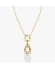 Vrai Vrai Signature Duo Drop Necklace in 14K White Gold, 3.0ctw Round Brilliant & Pear Lab Grown Diamonds - 2