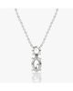 Vrai Vrai Signature Duo Drop Necklace in 14K Yellow Gold, 1.5ctw Round Brilliant & Oval Lab Grown Diamonds - 2