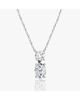 Vrai Vrai Signature Duo Drop Necklace in 14K Yellow Gold, 1.5ctw Round Brilliant & Oval Lab Grown Diamonds - 3
