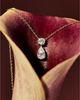 Vrai Vrai Signature Duo Drop Necklace in 14K Yellow Gold, 1.5ctw Round Brilliant & Pear Lab Grown Diamonds - 3