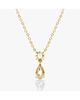 Vrai Vrai Signature Duo Drop Necklace in 14K Yellow Gold, .75ctw Round Brilliant & Pear Lab Grown Diamonds - 2