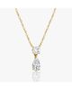 Vrai Vrai Signature Duo Drop Necklace in 14K Yellow Gold, .75ctw Round Brilliant & Pear Lab Grown Diamonds - 3