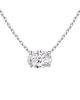 Vrai Vrai Solitaire Necklace in 14K Gold, 0.75ctw Oval Lab Grown Diamond - 1