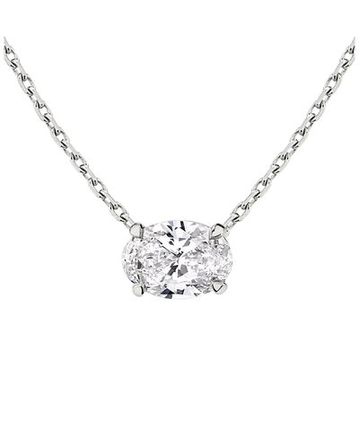 Vrai Vrai Solitaire Necklace in 14K Gold, 0.75ctw Oval Lab Grown Diamond