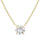Vrai Vrai Solitaire Necklace in 14K Gold, 1.5ctw Round Brilliant Lab Grown Diamond - 1