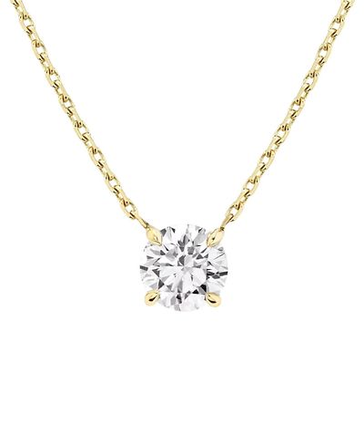 Vrai Vrai Solitaire Necklace in 14K Gold, 1.5ctw Round Brilliant Lab Grown Diamond