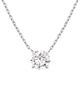 Vrai Vrai Solitaire Necklace in 14K Gold, 2ctw Round Brilliant Lab Grown Diamond - 1