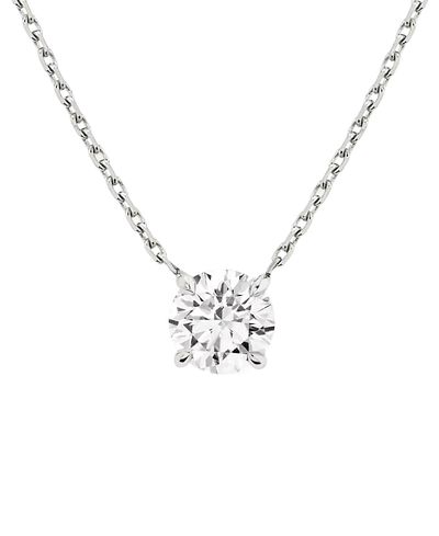 Vrai Vrai Solitaire Necklace in 14K Gold, 2ctw Round Brilliant Lab Grown Diamond