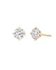 Vrai Vrai Solitaire Stud in 14K Gold, 4ctw Round Brilliant Lab Grown Diamond - 1