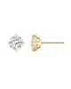 Vrai Vrai Solitaire Stud in 14K Gold, 4ctw Round Brilliant Lab Grown Diamond - 3