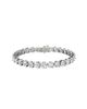 Vrai Vrai Tennis Bracelet, Extra Large in 14K Gold, 15ctw Round Brilliant Lab Created Diamonds, 7" - 1