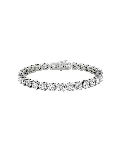 Vrai Vrai Tennis Bracelet, Extra Large in 14K Gold, 15ctw Round Brilliant Lab Created Diamonds, 7"