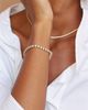 Vrai Vrai Tennis Bracelet, Large in 14K Gold, 8.5ctw Round Brilliant Lab Grown Diamonds, 6.5 - 2