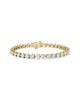 Vrai Vrai Tennis Bracelet, Large in 14K Gold, 9.25ctw Round Brilliant Lab Created Diamonds, 7" - 1
