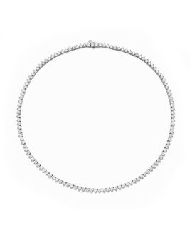 Vrai Vrai Tennis Necklace, Medium in 14K Gold, 12.20ctw Round Brilliant Lab Grown Diamonds, 16