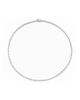 Vrai Vrai Tennis Necklace, Petite in 14K Gold, 6.40 ctw Round Brilliant Lab Created Diamonds, 16" - 1