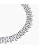 Vrai Vrai Trillion Cascade Necklace in 14K White Gold, 33ctw Trillion Lab Grown Diamonds - 3