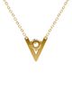 Vrai Vrai V Solitaire Necklace in 14K Yellow Gold, .50ctw Round Brilliant Lab Grown Diamond, 16-18" - 4