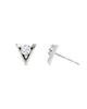 Vrai Vrai V Solitaire Studs in 14K White Gold, .50ctw Brilliant Round Lab Grown Diamonds - 2