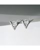 Vrai Vrai V Solitaire Studs in 14K White Gold, .50ctw Brilliant Round Lab Grown Diamonds - 3