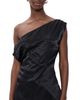 VRG GRL VRG GRL Camille Satin Tunic Top Black - 1