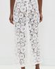 VRG GRL VRG GRL Devyn Lace Midi Skirt White - 3