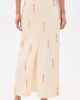 VRG GRL VRG GRL Devyn Linen Midi Skirt Cream - 3