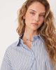 Vrg Grl VRG GRL june striped oversized shirt in blue - 2