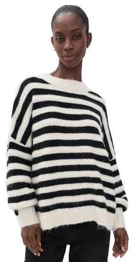 VRG GRL VRG GRL Sam Stripe Knit Sweater Stripe