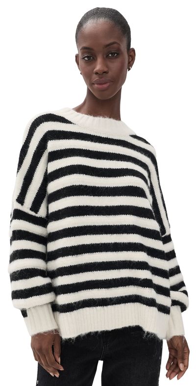 VRG GRL VRG GRL Sam Stripe Knit Sweater Stripe