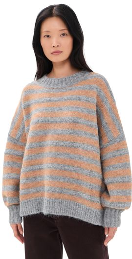 VRG GRL VRG GRL Sam Sweater Apricot Stripe