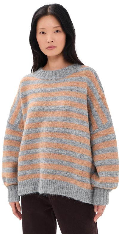 VRG GRL VRG GRL Sam Sweater Apricot Stripe