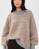 VRG GRL VRG GRL Sam Sweater Apricot Stripe - 2