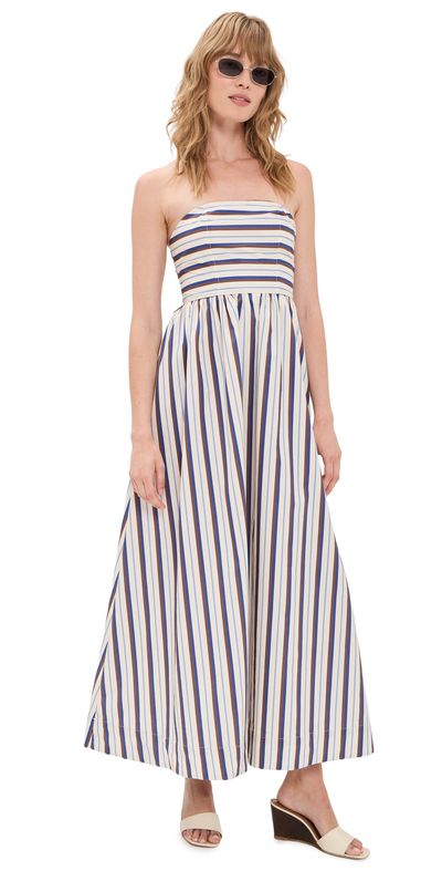 VRG GRL VRG GRL Sylvie Midi Dress Stripe