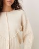 Vrg Grl VRG GRL textured cardigan in cream-Blue - 3