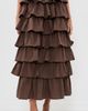 VRG GRL VRG GRL Thalia Midi Skirt Chocolate - 2
