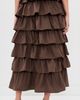 VRG GRL VRG GRL Thalia Midi Skirt Chocolate - 3
