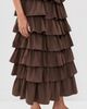 VRG GRL VRG GRL Thalia Midi Skirt Chocolate - 4
