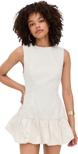 VRG GRL - Tia Linen Mini Dress Olive XS