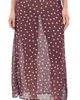 VRG GRL VRG GRL Vilma Sheer Polka Dot Maxi Skirt Wine Polka Dot - 1
