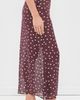 VRG GRL VRG GRL Vilma Sheer Polka Dot Maxi Skirt Wine Polka Dot - 4
