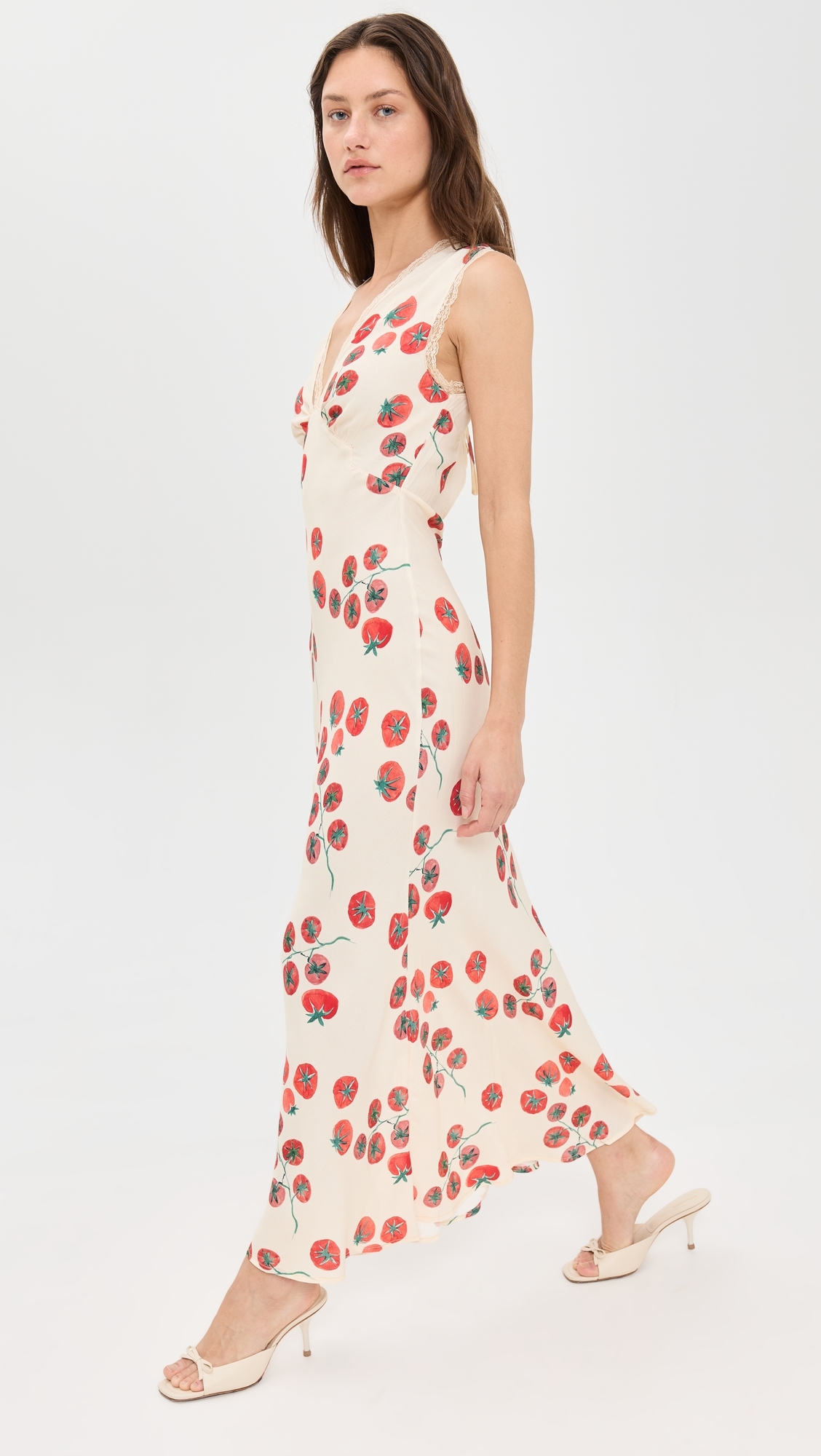 vintage lover bias cut maxi dress roma VRG GRL