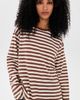 VRG GRL VRG GRL Willow Long Sleeve Tee Brown Stripe - 2