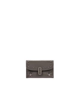vunque Vintage Studded Textured Card Wallet [Ash Khaki]