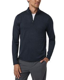 Vuori Vuori Ponto Half Zip Sweatshirt in Light Heather Grey