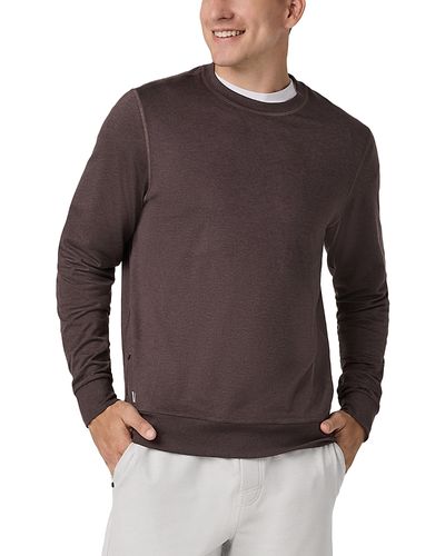 Vuori Vuori Ponto Long Sleeve Performance Sweatshirt in Black Heather